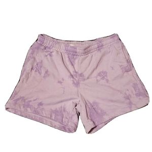 Members Mark Tie Dye Purple Active Shorts Size M